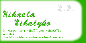 mihaela mihalyko business card